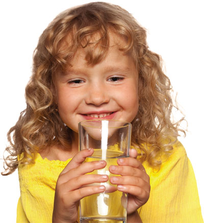 Girl Drinking Clean Water